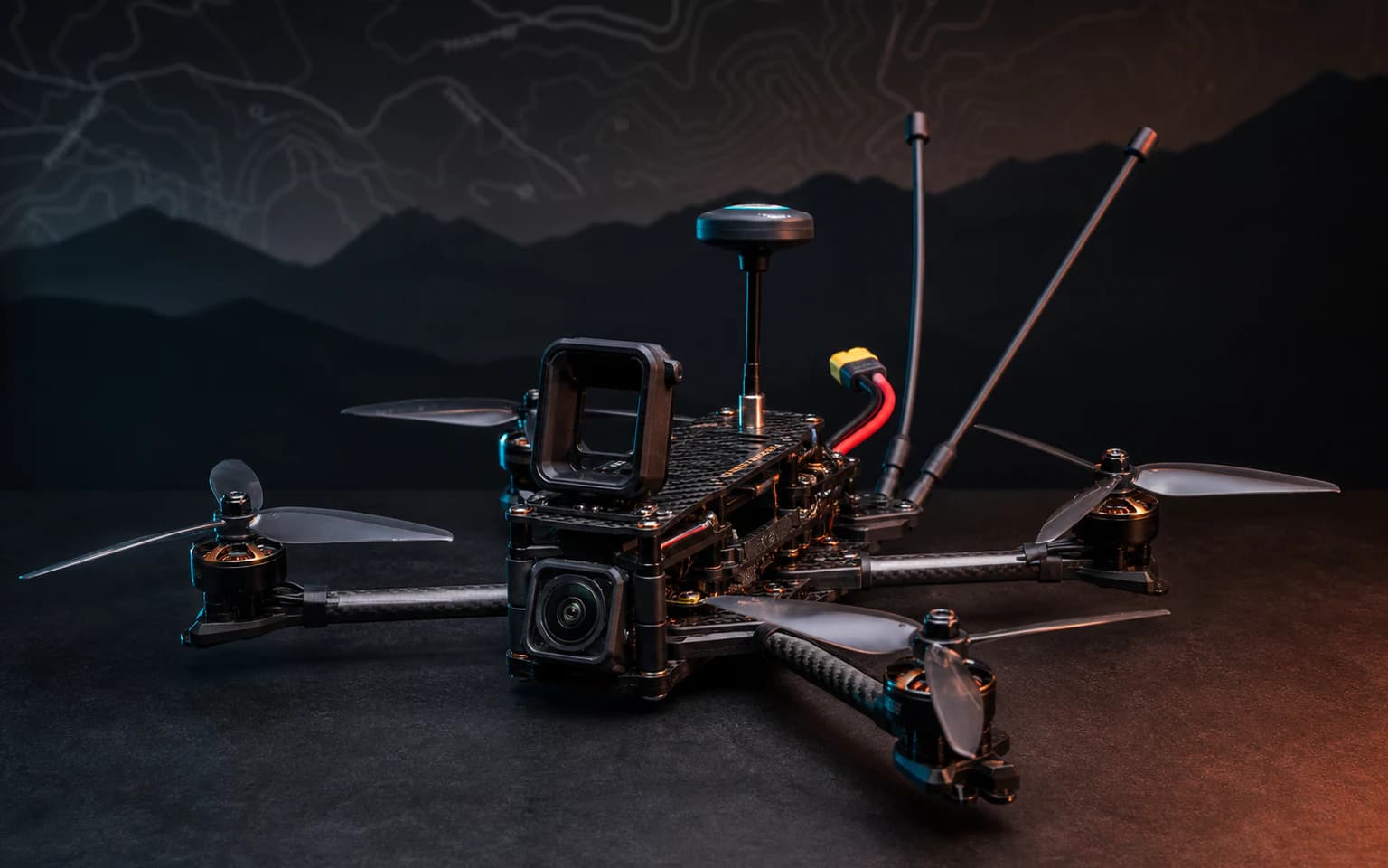 Cinematic long range FPV drone ready for flight